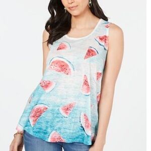 NWT woman’s watermelon tank size medium